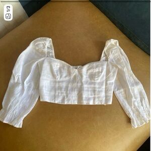 Aritzia Wilfred 100% Linen Top